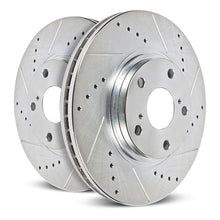 Cargar imagen en el visor de la galería, Power Stop 20-21 Audi e-tron Sportback Rear Drilled &amp; Slotted Rotor (Pair)