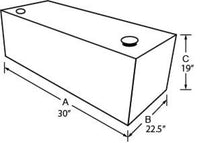 Cargar imagen en el visor de la galería, Tradesman Aluminum Rectangular Liquid Storage Tank (55 Gallon Capacity) - Black