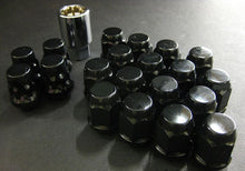 Cargar imagen en el visor de la galería, Project Kics 16 LUGS + 4 LOCKS Black Bullock And Nut Set - 12X1.25