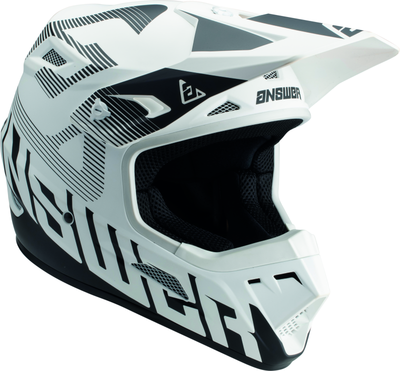 Answer AR1 V2 Bold Helmet White/Black Youth - Large