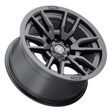 Cargar imagen en el visor de la galería, ICON Vector 6 17x8.5 6x5.5 25mm Offset 5.75in BS 95.1mm Bore Satin Black Wheel