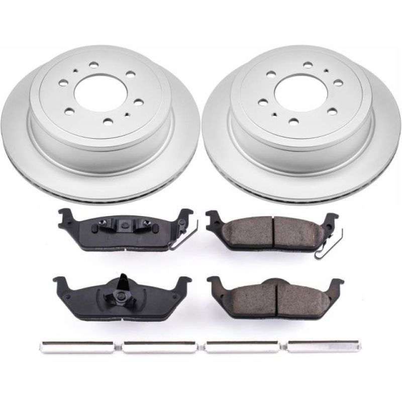 Power Stop 04-11 Ford F-150 Rear Z17 Evolution Geomet Coated Brake Kit