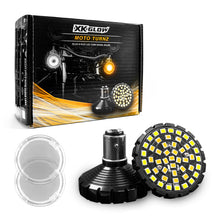 Cargar imagen en el visor de la galería, XK Glow Motorcycle Front LED Turn Signal Kit - Bullet Style Clear Lenses