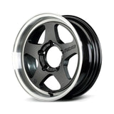 Gram Lights 57FR-X 16x6.0 +05 5-139.7 Glass Black/Rim DC Wheel