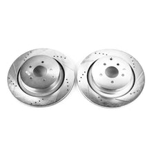 Cargar imagen en el visor de la galería, Power Stop 09-13 Infiniti FX50 Rear Evolution Drilled &amp; Slotted Rotors - Pair