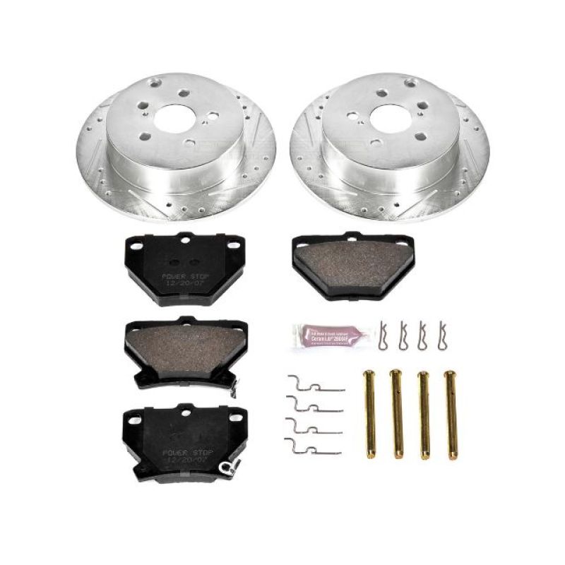 Power Stop 03-06 Pontiac Vibe Rear Z23 Evolution Sport Brake Kit