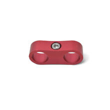 Load image into Gallery viewer, Russell Hose Separator For -6 Braided Red Anodize (2 Pack)