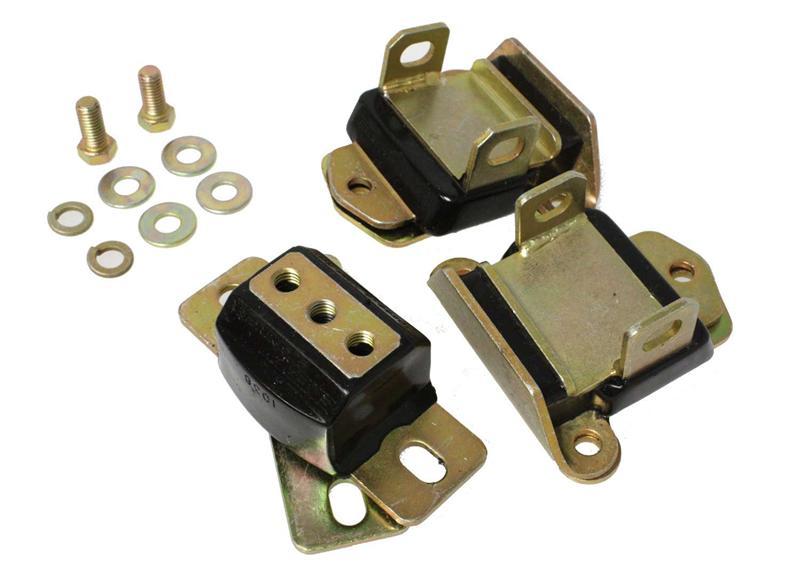 Energy Suspension 69-72 Camaro/70-73 Monte Carlo Black Complete Motor & Trans Mount Set Zinc Finish