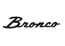 Cargar imagen en el visor de la galería, Ford Racing 21-24 Bronco Classic Script Fender Badge Kit - Gloss Black