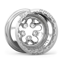 Load image into Gallery viewer, Weld Alpha-1 15x15 / 5x4.75 BP /5in. BS Polished Wheel - Polished Double Beadlock MT