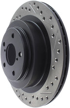 Cargar imagen en el visor de la galería, StopTech 06-07 Subaru Impreza WRX (Exc STi) Slotted &amp; Drilled Left Rear Rotor