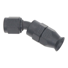 Cargar imagen en el visor de la galería, DeatschWerks 6 AN Female Flare Swivel 30-Degree Hose End PTFE - Anodized Matte Black