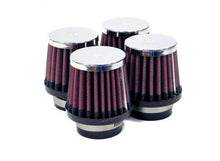Cargar imagen en el visor de la galería, K&amp;N Universal Chrome Filter 1 3/8 inch FLG / 2 1/2 inch Base / 2 inch Top / 2 1/4 inch Height