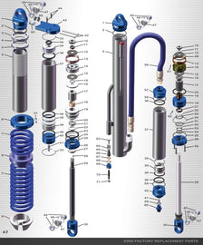 King Shocks 2.5 Compression Adj Assembly For Hose Reservoir (Reservoir Not Included)