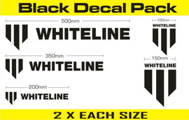 Whiteline Decal Kits 10 Pk Black