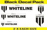 Whiteline Decal Kits 10 Pk Black