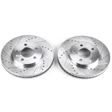 Cargar imagen en el visor de la galería, Power Stop 05-10 Ford Mustang Front Evolution Drilled &amp; Slotted Rotors - Pair