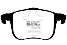 Cargar imagen en el visor de la galería, EBC 06-11 Saab 9-3 2.0 Turbo (Aero) Greenstuff Front Brake Pads