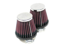 Cargar imagen en el visor de la galería, K&amp;N Universal Chrome Filter 2.25in Flange / 3.5in Base / 2in Top / 4in Height - 2 Per Box