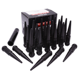 Raceline 14x2 XL Spike Black Lug Nuts (Set of 24)