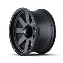 Cargar imagen en el visor de la galería, ION Type 134 18x9 / 5x139.7 BP / 18mm Offset / 108mm Hub Matte Gunmetal/Black Beadlock Wheel