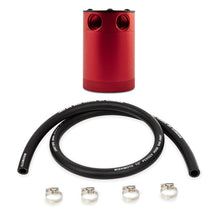 Cargar imagen en el visor de la galería, Mishimoto Assembled Universal 2-Port Catch Can Red w/ Hose