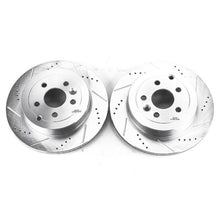 Cargar imagen en el visor de la galería, Power Stop 08-12 Land Rover LR2 Rear Evolution Drilled &amp; Slotted Rotors - Pair