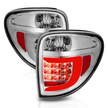 Cargar imagen en el visor de la galería, ANZO 2004-2007 Dodge Grand Caravan LED Tail Lights w/ Light Bar Chrome Housing Clear Lens