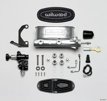 Cargar imagen en el visor de la galería, Wilwood HV Tandem M/C Kit w L/H Bracket &amp; Prop Valve - 7/8in Bore Ball Burn.-W/Push