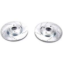 Cargar imagen en el visor de la galería, Power Stop 17-19 Fiat 124 Spider Front Evolution Drilled &amp; Slotted Rotors - Pair