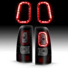 Cargar imagen en el visor de la galería, ANZO 2003-2006 Chevy Silverado 1500 LED Taillights Plank Style Black w/Smoke Lens