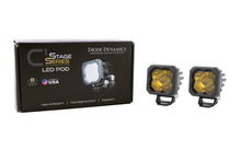 Cargar imagen en el visor de la galería, Diode Dynamics Stage Series C1 LED Pod Pro - Yellow Flood Standard ABL (Pair)