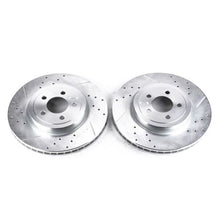 Cargar imagen en el visor de la galería, Power Stop 05-19 Chrysler 300 Front Evolution Drilled &amp; Slotted Rotors - Pair