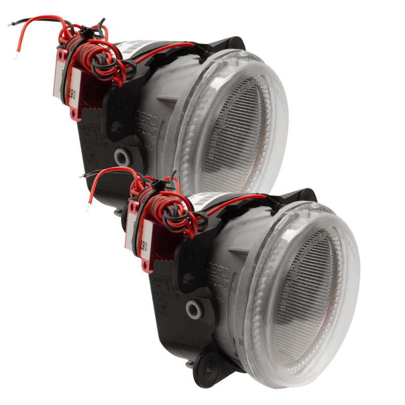 Oracle Lighting 10-15 Jeep Wrangler JK Pre-Assembled LED Halo Fog Lights -UV/Purple