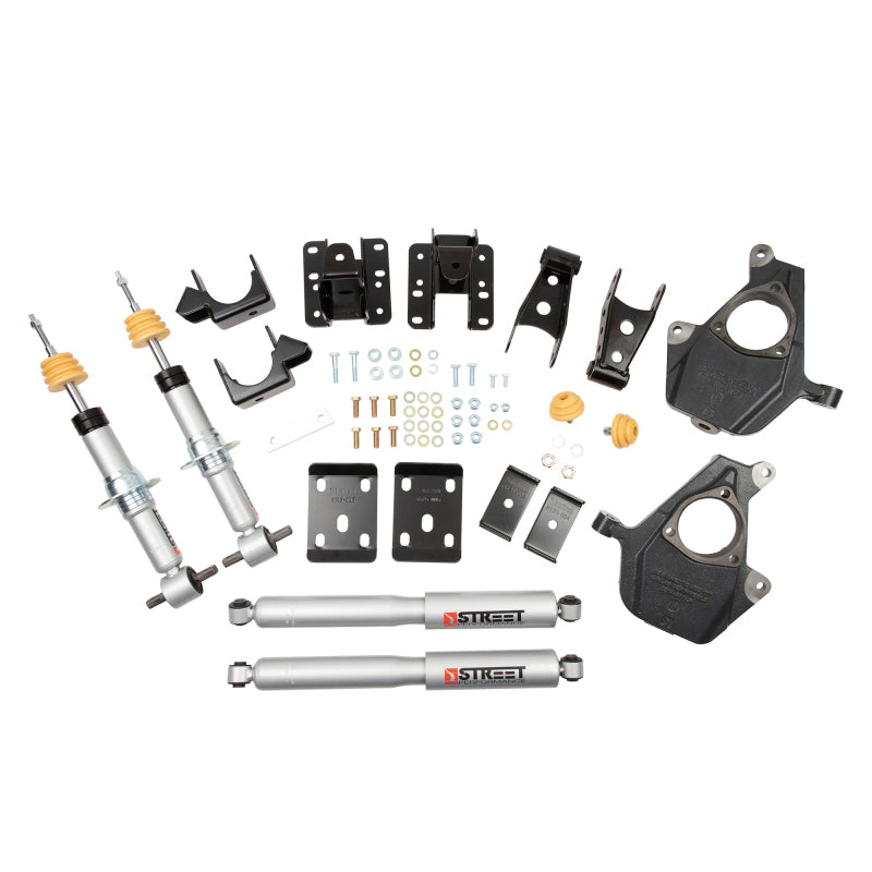 Belltech LOWERING KIT 16.5-17 Chevy Silverado All Cabs 4WD 2inF/4inR