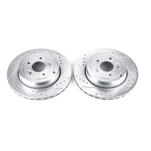 Cargar imagen en el visor de la galería, Power Stop 10-16 Hyundai Genesis Coupe Rear Evolution Drilled &amp; Slotted Rotors - Pair
