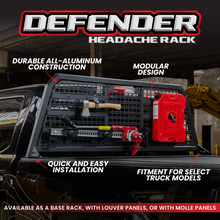 Load image into Gallery viewer, Gen-Y 17+ Ford F250/ F350 Defender Headache Rack/ 3-Molle Panels - Black