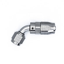 Cargar imagen en el visor de la galería, DeatschWerks 6AN Female Flare Swivel 60-Degree Hose End CPE Anodized DW Titanium