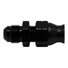 Cargar imagen en el visor de la galería, DeatschWerks 6AN Male Flare to 5/16in Hardline Compression Adapter - Anodized Matte Black