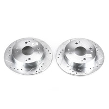 Cargar imagen en el visor de la galería, Power Stop 1997 Acura CL Rear Evolution Drilled &amp; Slotted Rotors - Pair