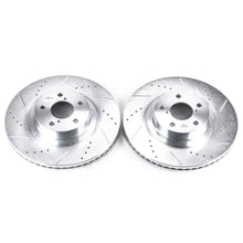 Cargar imagen en el visor de la galería, Power Stop 05-06 Saab 9-2X Front Evolution Drilled &amp; Slotted Rotors - Pair