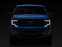 Cargar imagen en el visor de la galería, Raxiom 09-14 Ford F-150 CXR Series LED Projector Headlights- Black Housing- Clear Lens
