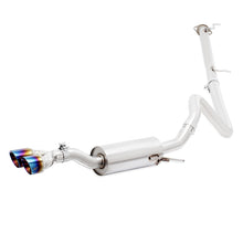 Cargar imagen en el visor de la galería, Mishimoto 14-16 Ford Fiesta ST 1.6L 2.5in Stainless Steel Cat-Back Exhaust w/ Burnt Ti Tips