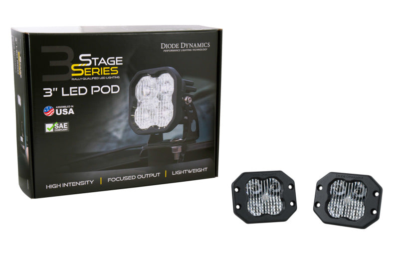 Diode Dynamics SS3 Pro ABL - White Combo Flush (Pair)