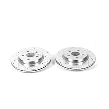 Cargar imagen en el visor de la galería, Power Stop 2010 Buick Allure Rear Evolution Drilled &amp; Slotted Rotors - Pair