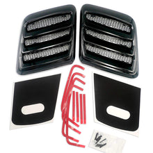 Cargar imagen en el visor de la galería, Roush 2018-2023 Mustang Hood Heat Extractors - Gloss Black