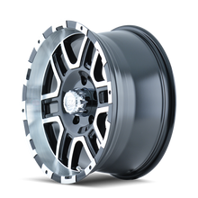 Cargar imagen en el visor de la galería, ION Type 179 20x9 / 5x139.7 BP / 12mm Offset / 108mm Hub Black/Machined Wheel