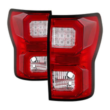 Cargar imagen en el visor de la galería, Spyder 07-13 Toyota Tundra V2 Light Bar LED Tail Lights - Red Clear ALT-YD-TTU07V2-LB-RC