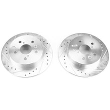 Cargar imagen en el visor de la galería, Power Stop 18-19 Toyota Camry Rear Evolution Drilled &amp; Slotted Rotors - Pair