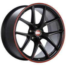 Cargar imagen en el visor de la galería, BBS CI-R Nurburgring Edition 20x10 5x112 ET25 Satin Black/Red Lip Wheel - 82mm PFS/Clip Req.